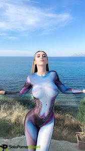 Eva Menta Body Paint Nud