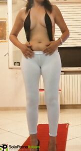 leggins bianchi