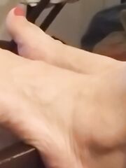 I piedi di mia zia dopo il lavoro