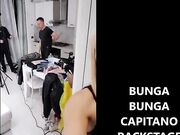 BUNGA BUNGA CAPITANO sul set parte 2