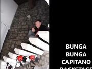 BUNGA BUNGA CAPITANO sul set parte 2