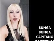 BUNGA BUNGA CAPITANO sul set parte 2