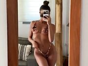 Chiara Selfie allo specchio Prova costume Bikini