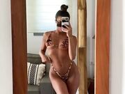 Chiara Selfie allo specchio Prova costume Bikini