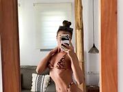 Chiara Selfie allo specchio Prova costume Bikini