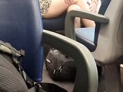 Coppia eccitata in treno lei gran fica