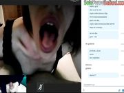 Troia italiana si masturba su skype