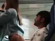 Eccitante scopata in treno Giovane Coppia Italiana