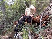 Pompino e pecorina nel bosco coppia italiana