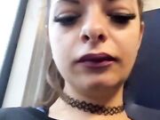 Teen italiana Ditalino in treno