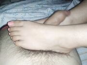 Primo footjob compagna di classe