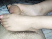 Primo footjob compagna di classe