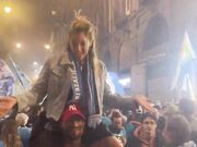 Festeggiamenti scudetto napoli per strada