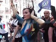 Festa scudetto Napoli Paola Saulino nuda per strada