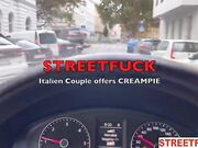 Eva Teen Italiana scopata in trio in taxi Streetfuck