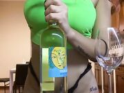 Un bicchiere di vino e un po' di fica