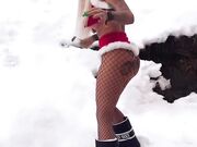 Sexy Natale sulla neve