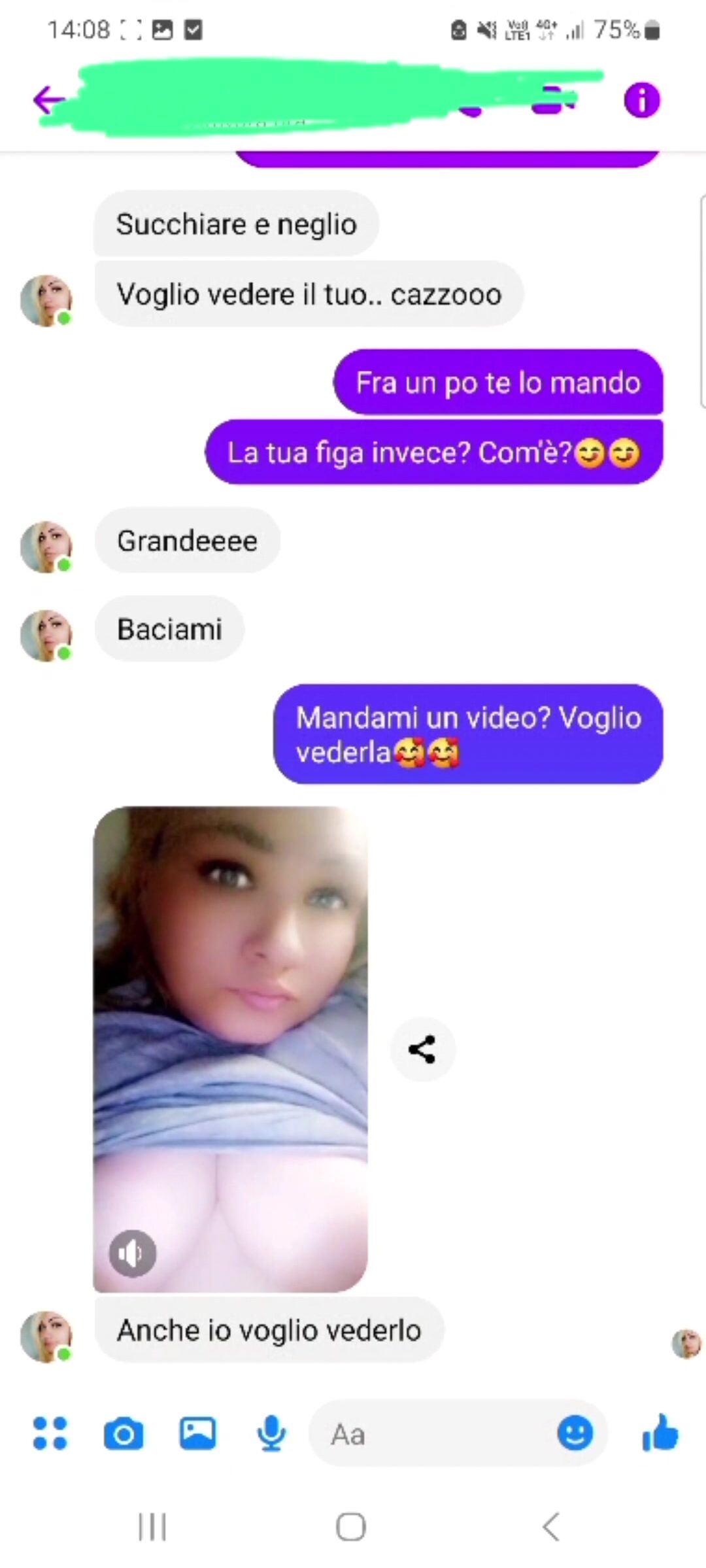 Chat con Escort in carne