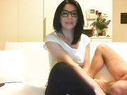 Bocchino con ingoio al fidanzato in webcam