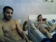 Coppia gay italiana si masturba in webcam