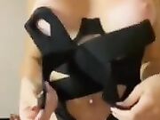 Alessia M. sexy strip of