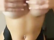 Alessia M. sexy strip of
