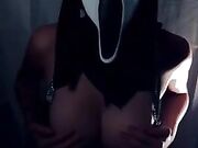 Martina Vismara esce le tettone ad Halloween