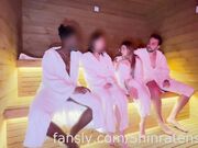 Shinra orgia in sauna scopa con ragazzo nero OF