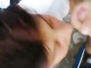 Succhiami le palle - Pompino con ingoio amica lesbica