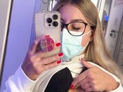 Sono nel bagno dell'aereo