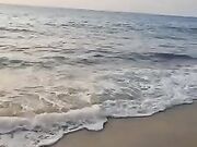 Scopata con mia moglie in spiaggia nudista