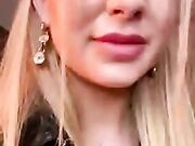 Bionda scopata in live dal fidanzato con ingoio
