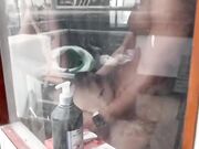 Threesome con ragazza italiana mora fica
