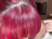 Pompino bellissima ragazza rossa sborrata in bocca