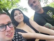 Stefania Meloni e suo papà con Max