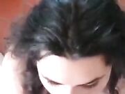 Spagnola e pompino fidanzata sborrata in bocca