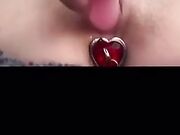 Joanha si masturba con plug anale Of
