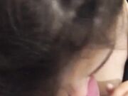 Alessandra schizzata in faccia
