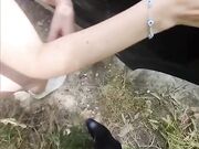Scopata rischiosa in campagna coppia italiana