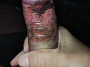 Sborrata nel profilattico giapponese
