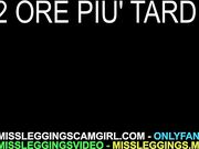 LEGGINGS BIANCHI D ZIA FANNO RIZZARE IL CAZZO AL NIPOTE