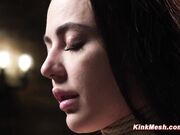 Rope bondage suspension and whipping
