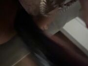 Pussy fuck extreme big dildo hard fast