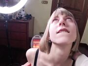 Pompa deepthroat con ingoio - Quanto sei troia