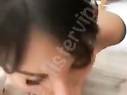 Pompino influencer sborrata in faccia POV