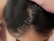 Pompino influencer sborrata in faccia POV