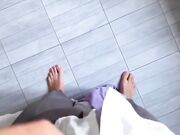 Ragazzo napoletano scopa con nuova collega fica