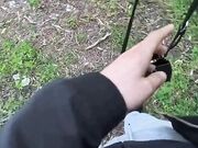 Milf troia si fa chiavare e riempire di sborra outdoor