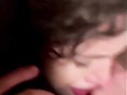 Bocchino deepthroat e chiavata con schizzata in faccia