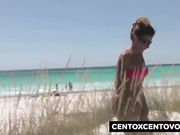Valentina scopata in una gang bang in spiaggia